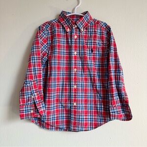 Ralph Lauren Plaid Shirt Kids Size 4T